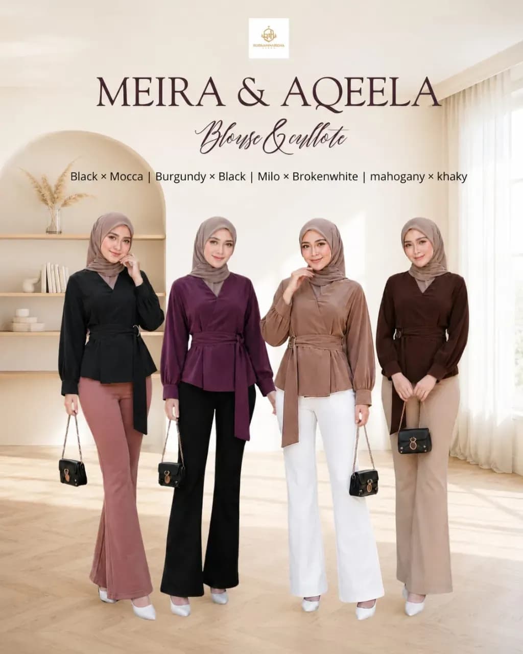 MEIRA BLOUSE & AQEELA CULLOTE